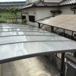 滋賀県野洲市にてカーポート屋根修理〈ポリカーボネート板の張り替え〉 施工後